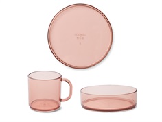 Liewood dusty raspberry tableware Siva (3-pack)
